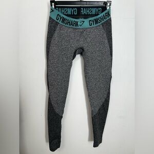 Gymshark Logo Waistband in Heathered Gray Leggings